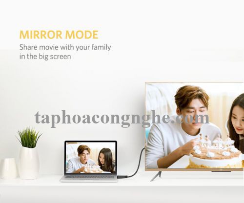 Ugreen 50820 3M màu đen Cáp tín hiệu HDMI dẹt ED015 30050820